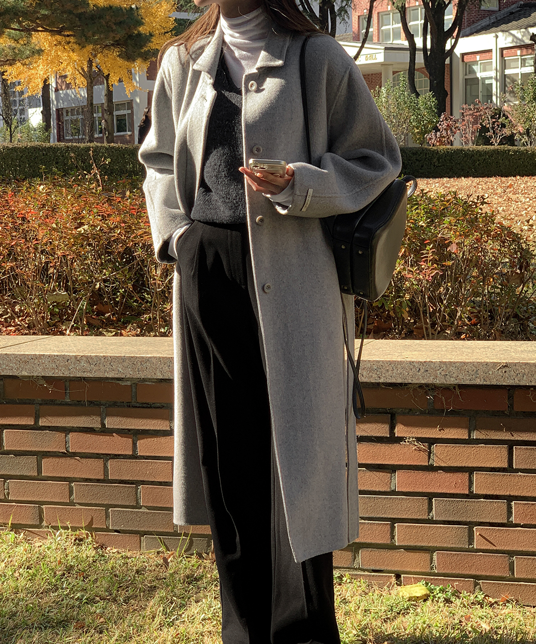 ハンドメイド シングル ロングコート | ファッション通販サイト NUGU