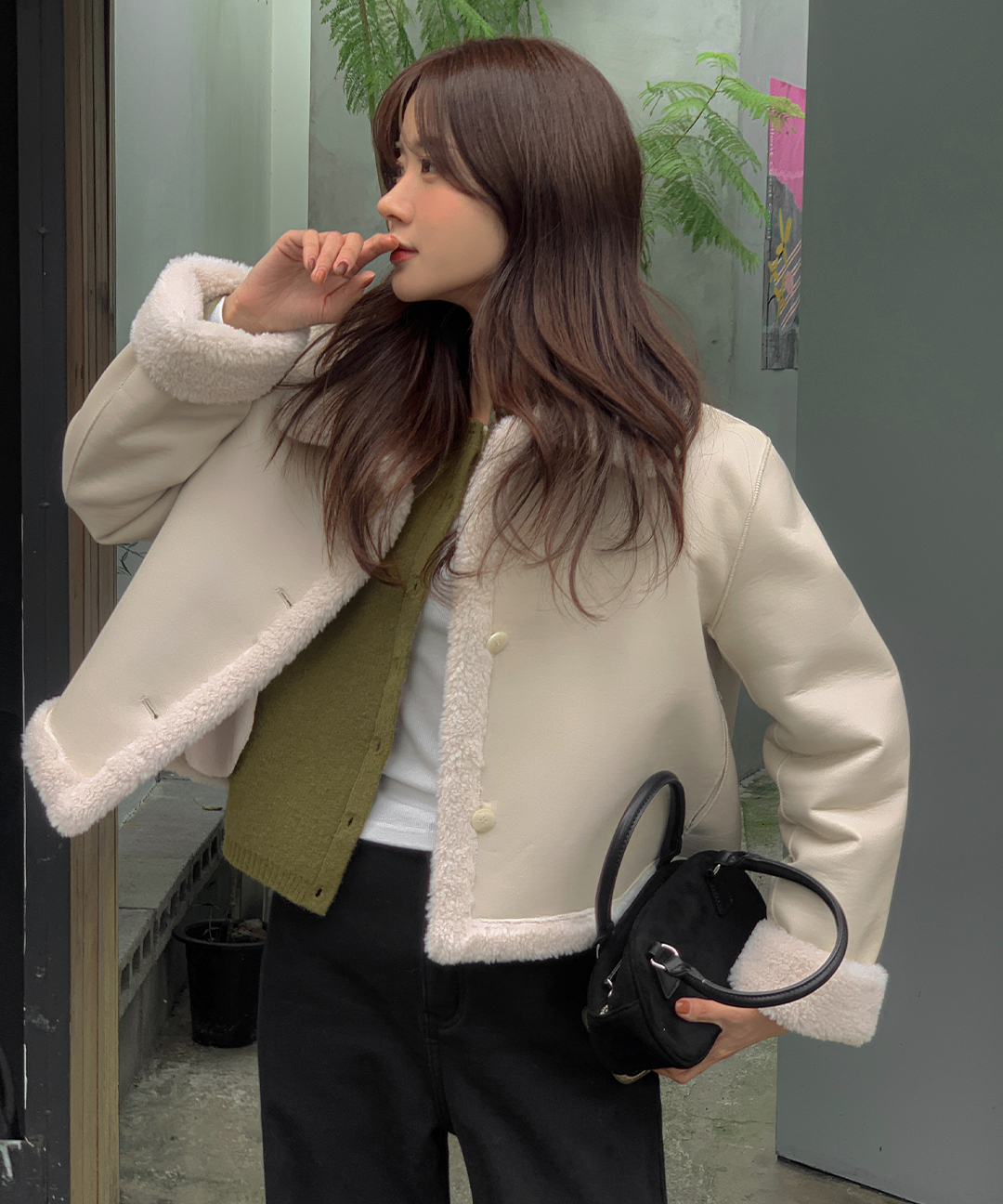 リバーシブル レザー ムートンジャケット | ファッション通販サイト NUGU