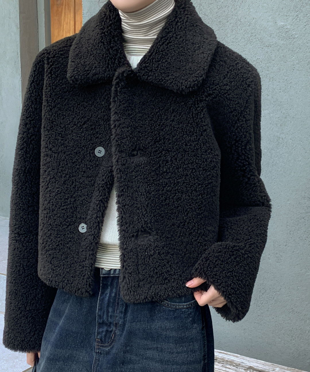 リバーシブル レザー ムートンジャケット | ファッション通販サイト NUGU