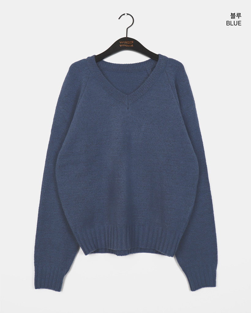 7color) カジュアルVネックニット | ファッション通販サイト NUGU