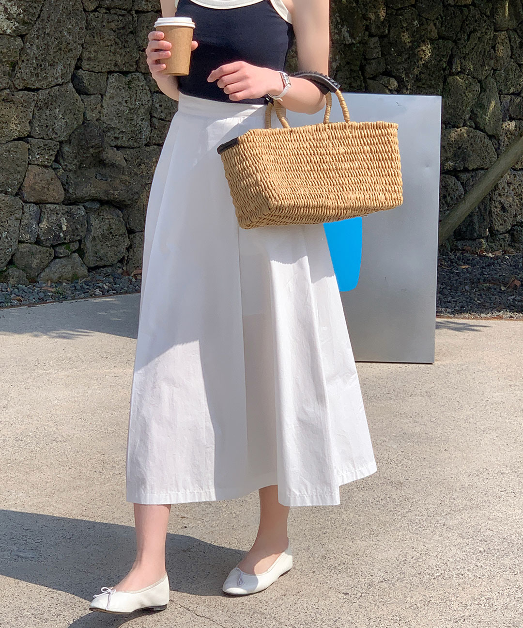 オケージョン】[original/S-XL]タック入りコットンロング