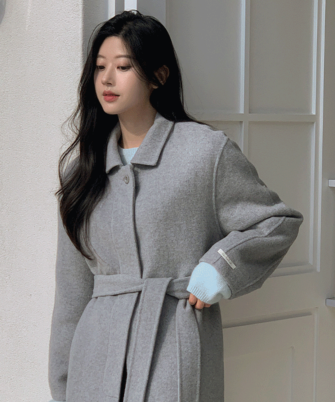 ハンドメイド シングル ロングコート