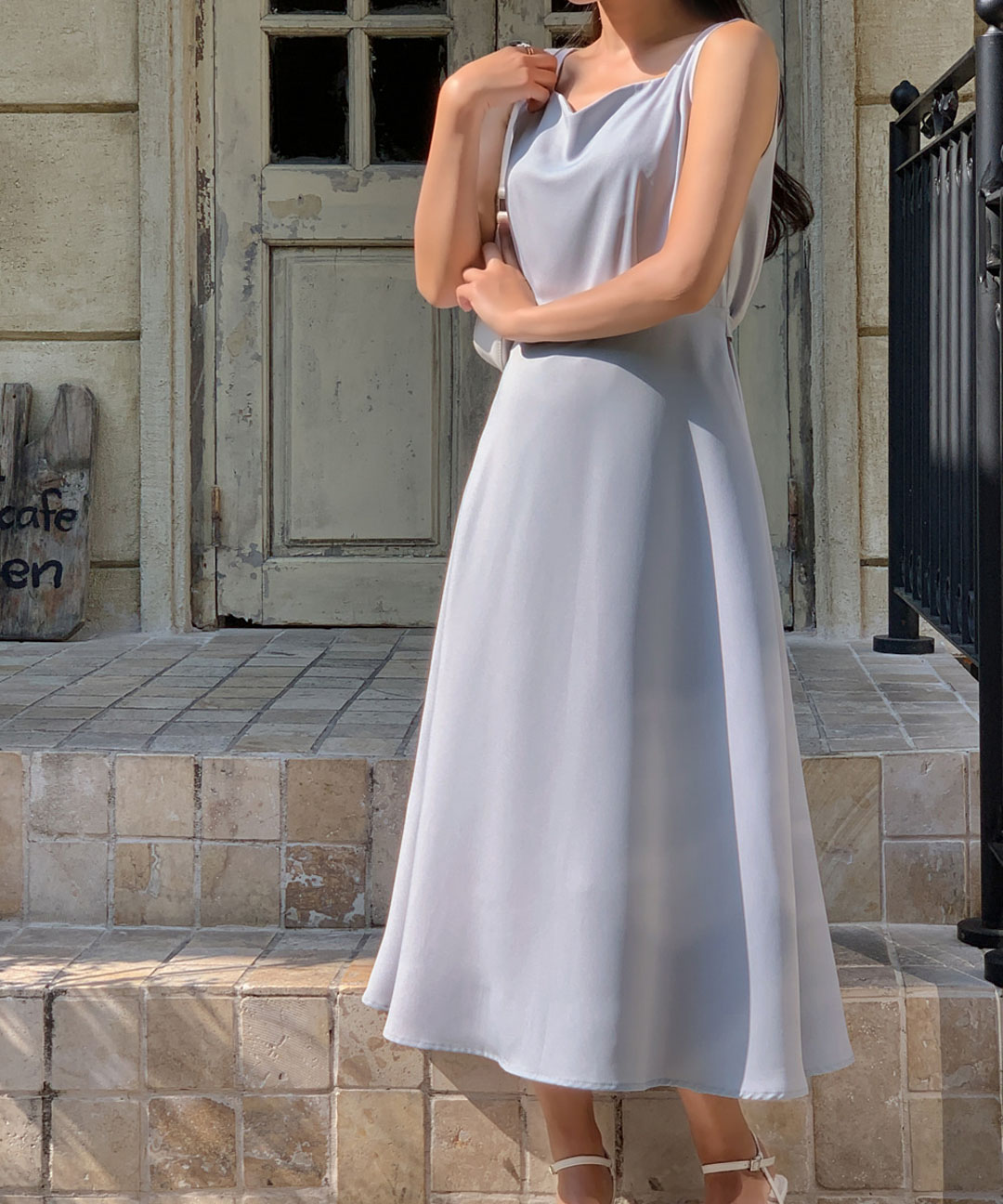 オケージョン】[original/S-XL]ハートネックキャミワンピース