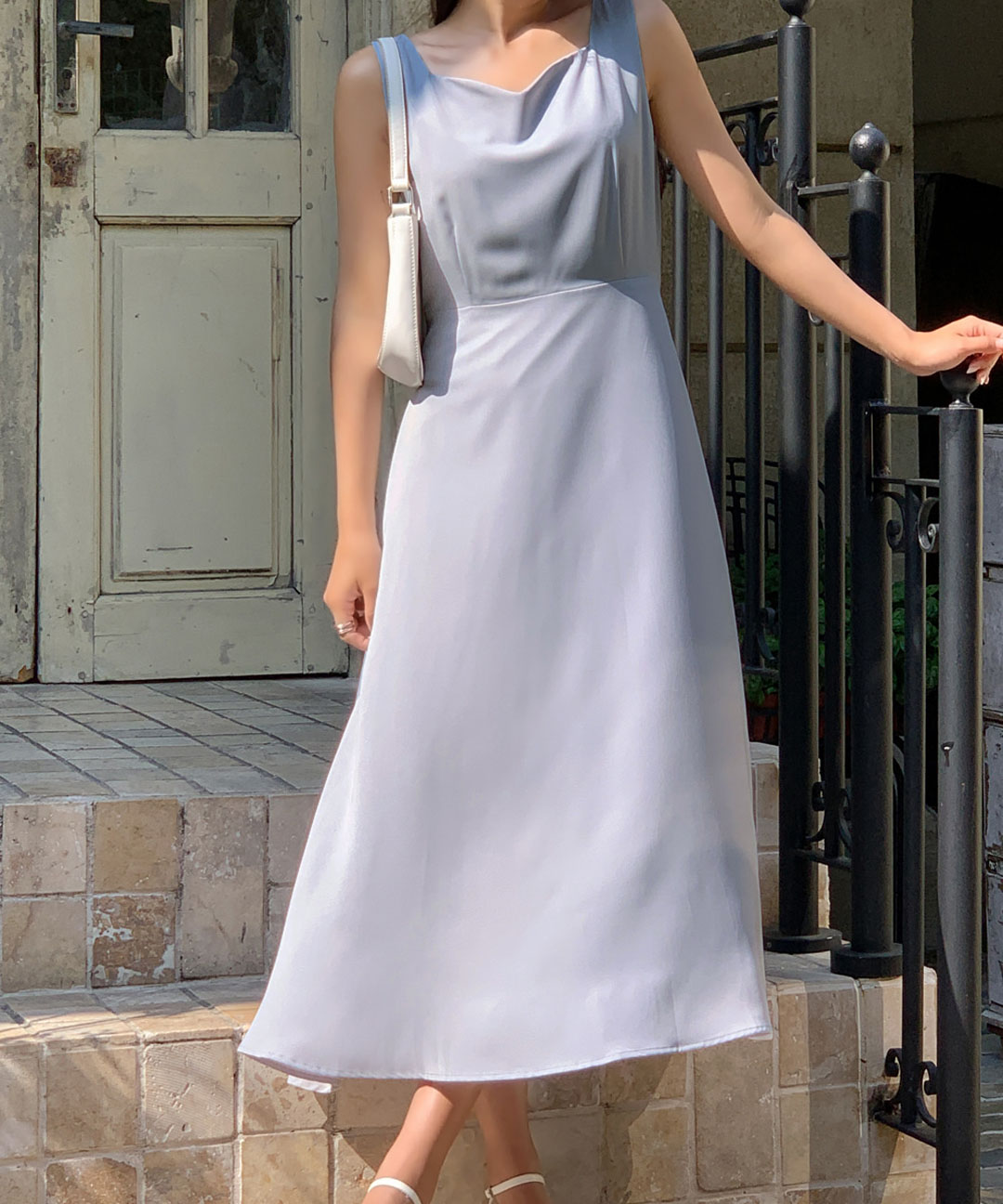 オケージョン】[original/S-XL]ハートネックキャミワンピース