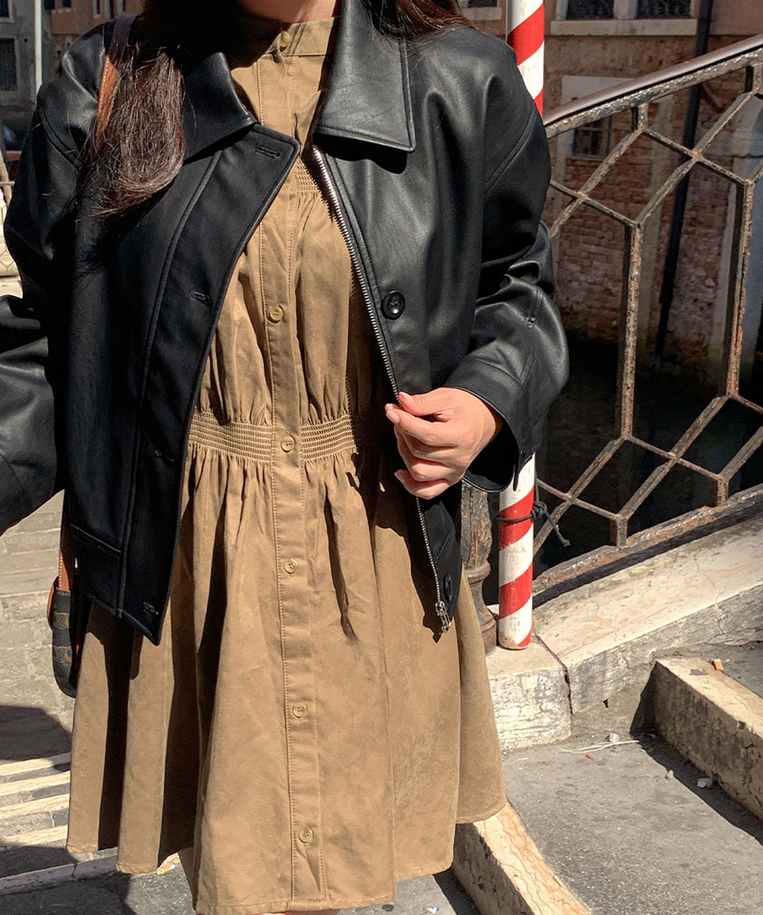 今季！フェイクレザージャケット セール】新色追加【選べる2タイプ】フェイクレザーブルゾン/裾