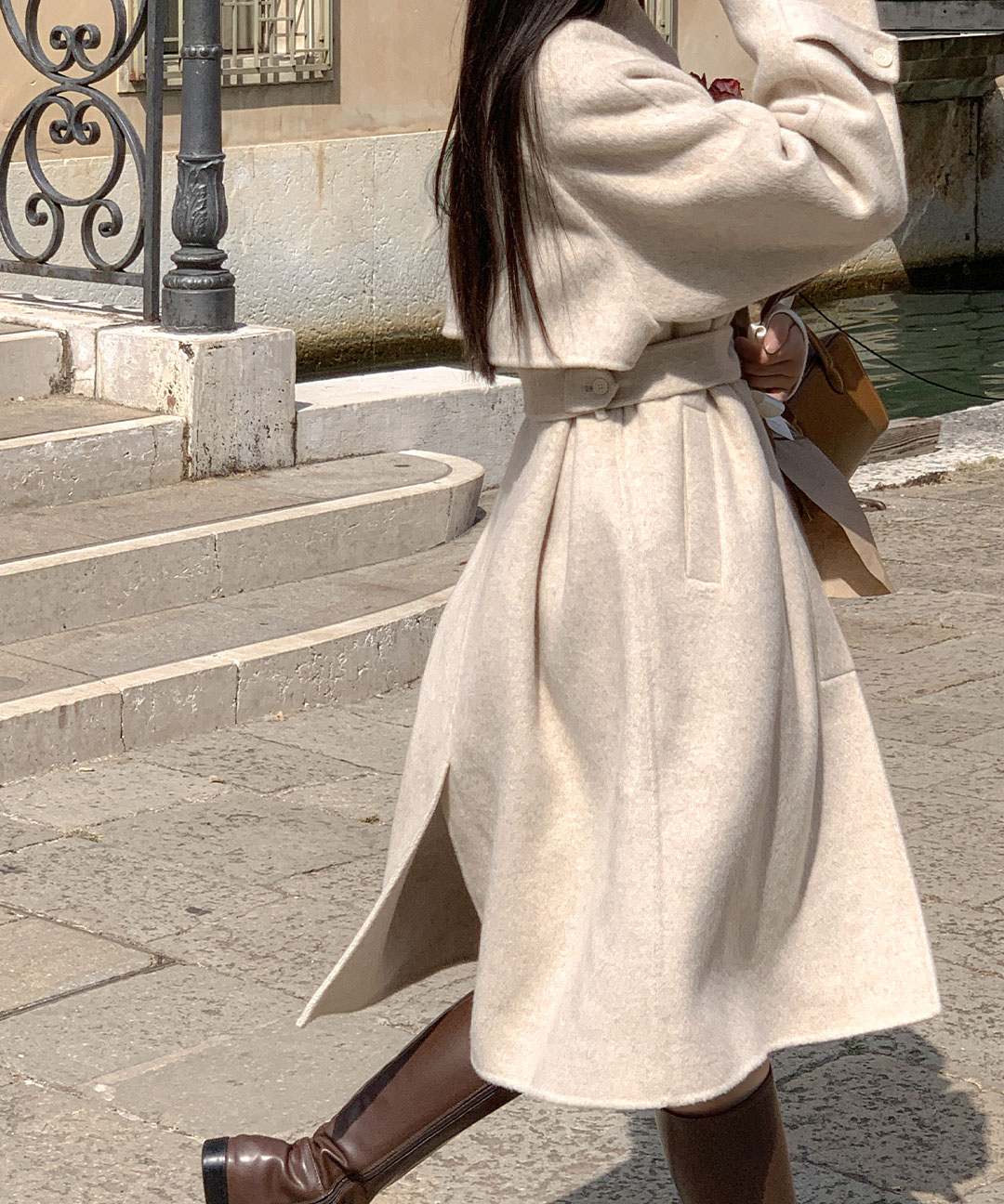 ハンドメイド ミドル丈 コート | ファッション通販サイト NUGU