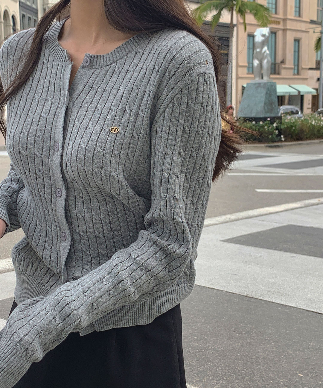 original/S-L]ケーブルニットカーディガン | ファッション通販サイト NUGU