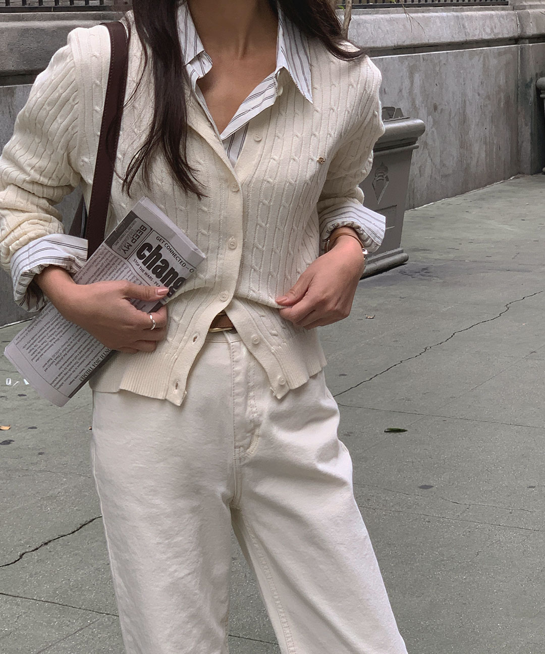 original/S-L]ケーブルニットカーディガン | ファッション通販サイト NUGU