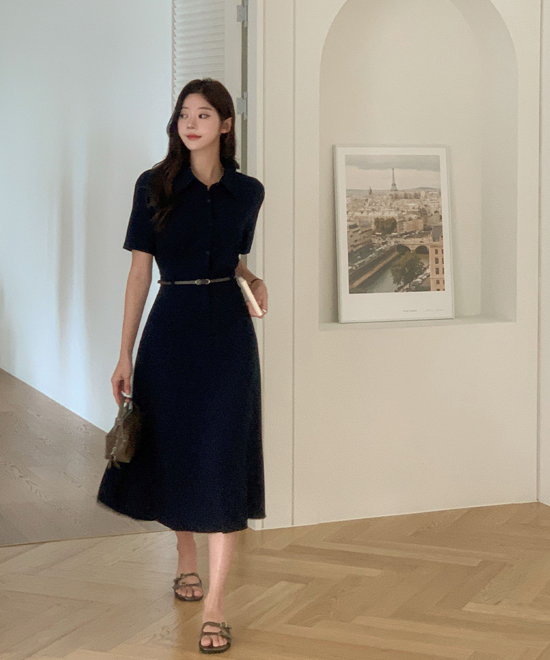 連休限定！14000円→12000円45Rオックスフォードタックシャツワンピース 45R（フォーティファイブアール）の「オックスフォードのタック