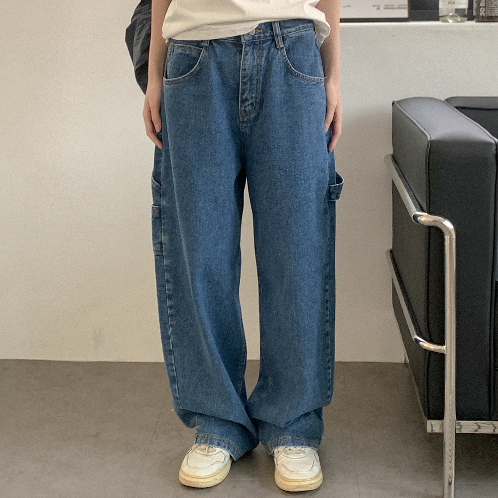 ★COOR★ ダブル カーペンター ウォッシング ジーンズ 2色 2colors]カーペンターデニムパンツ | ファッション通販サイト NUGU