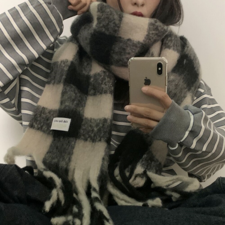 チェックニットマフラー | ファッション通販サイト NUGU