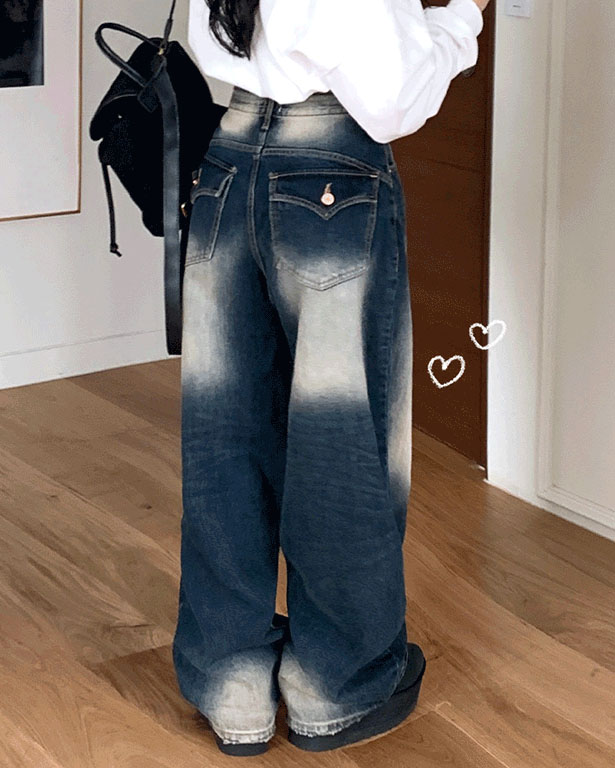 TAKAKA フラワープリント デニムパンツ HELLO.SANFRANCISCO】フラワーカットアウトデニムパンツ | CIAOPANIC