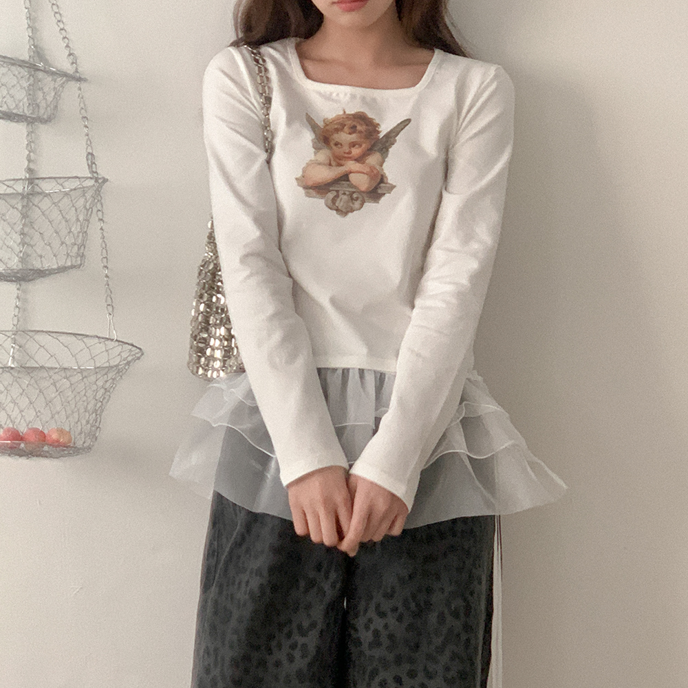 スクエア長袖Ｔシャツ