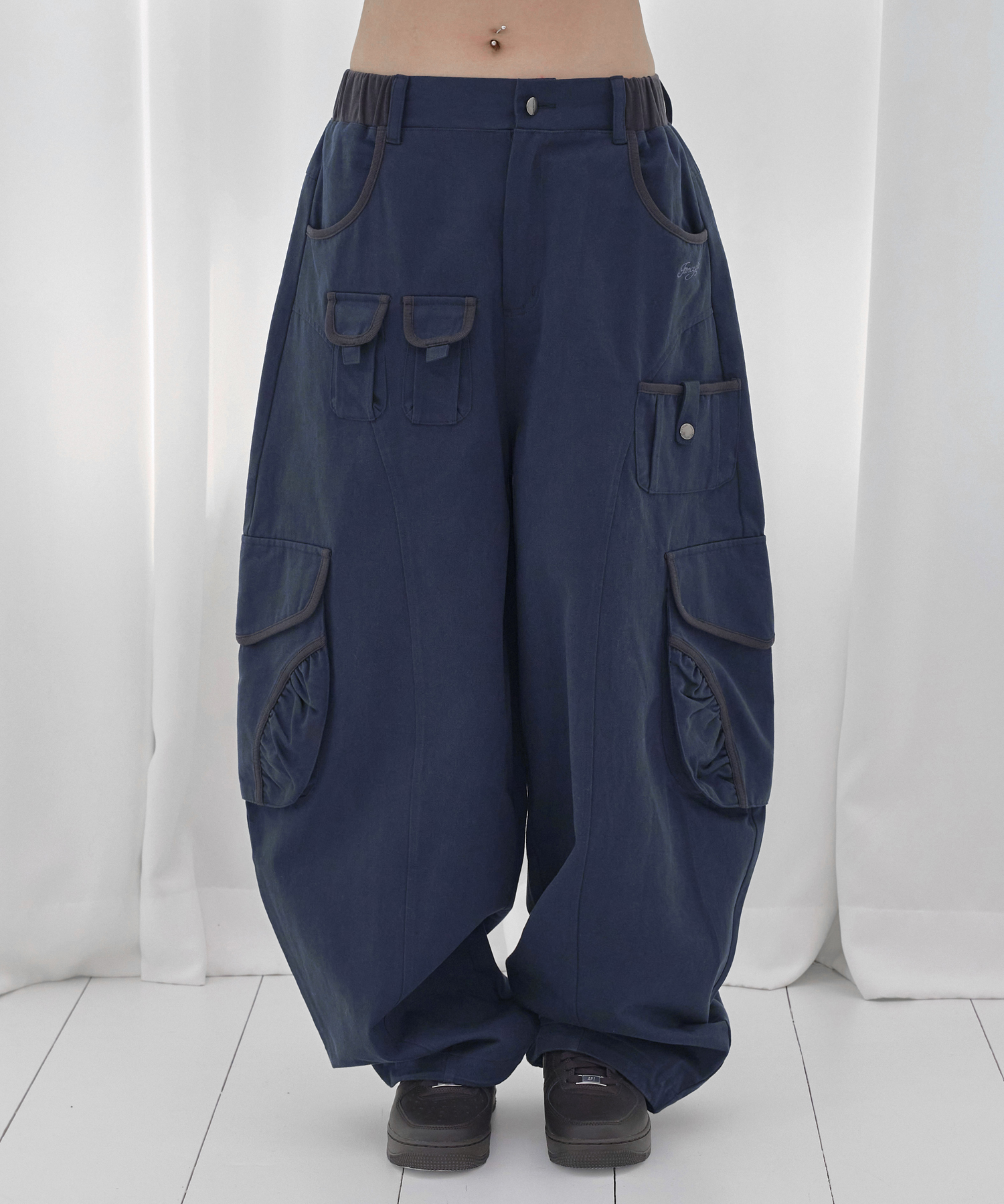 CARGO WORK BALLOON PANTS (NAVY) F26QD153