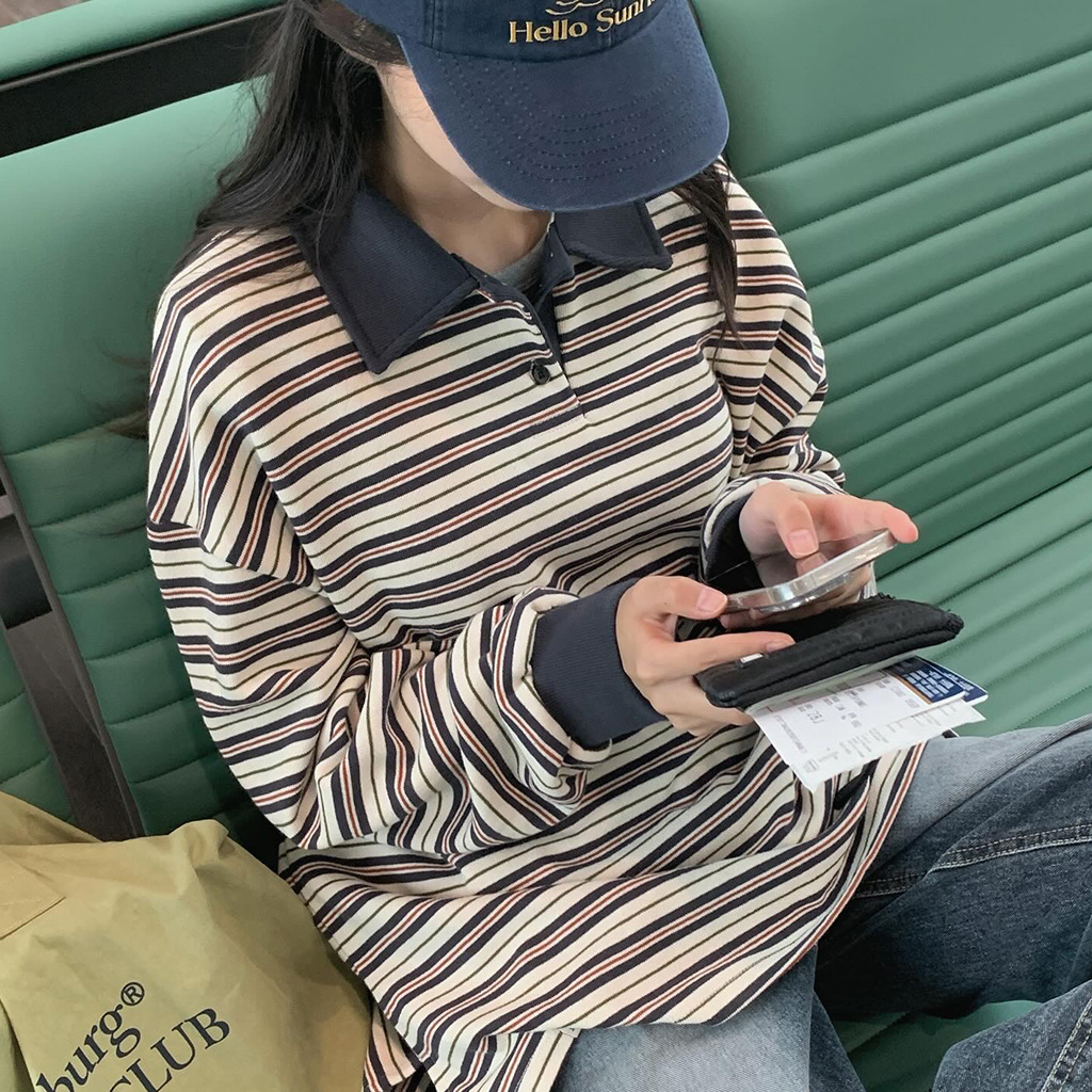 ボーダーラガーシャツ | ファッション通販サイト NUGU