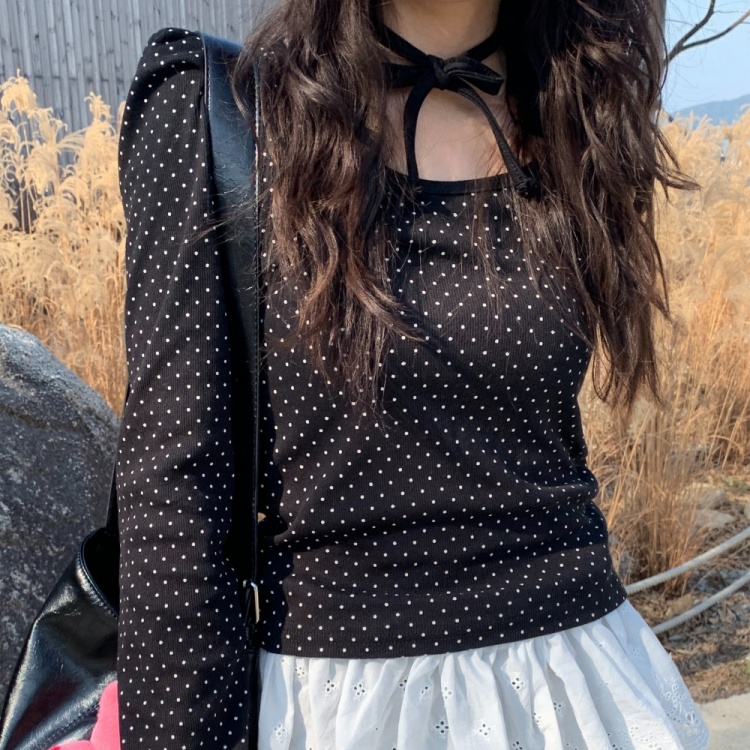 ドット長袖Tシャツ