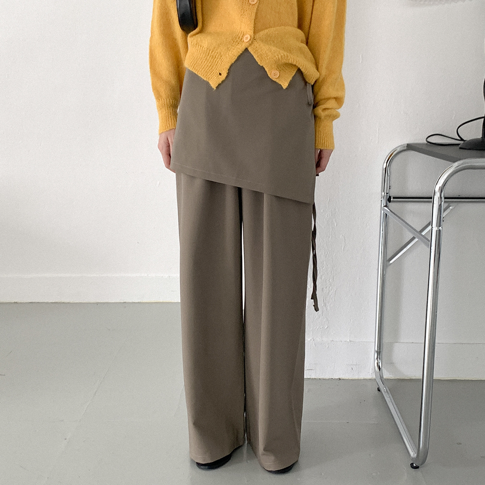 レイヤードラップスカートパンツ | ファッション通販サイト NUGU