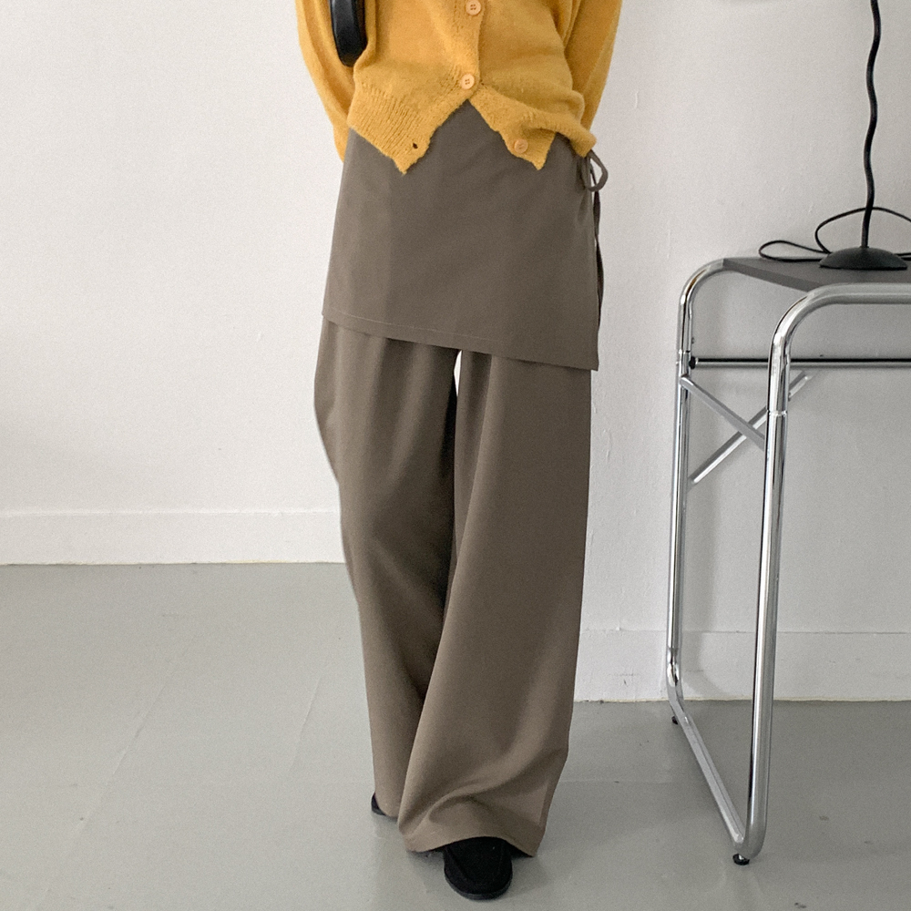 レイヤードラップスカートパンツ | ファッション通販サイト NUGU