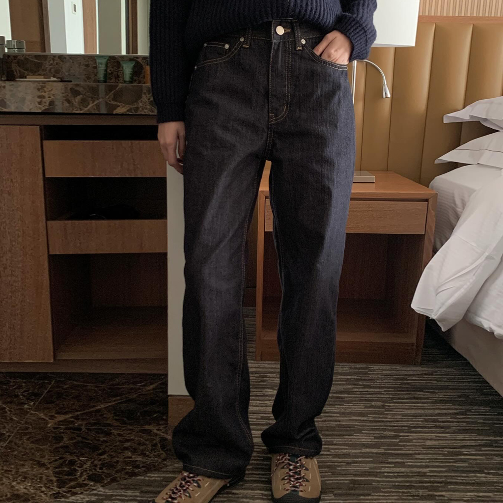 セミワイドローデニムパンツ | ファッション通販サイト NUGU