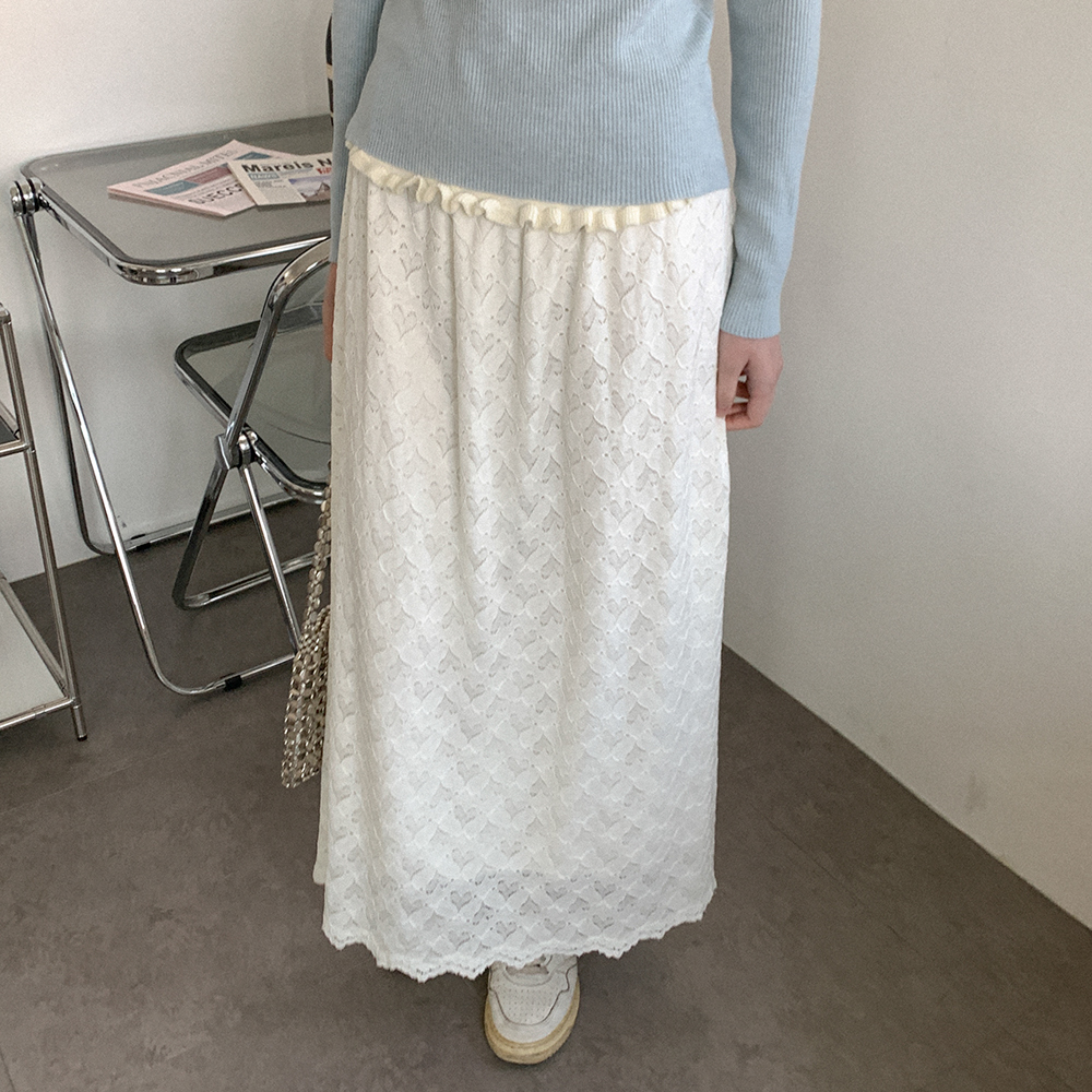 Blissgold9さま専用　白　ウール　ロングスカート Blissgold9さま専用 白 ウール ロングスカート Blissgold9さま