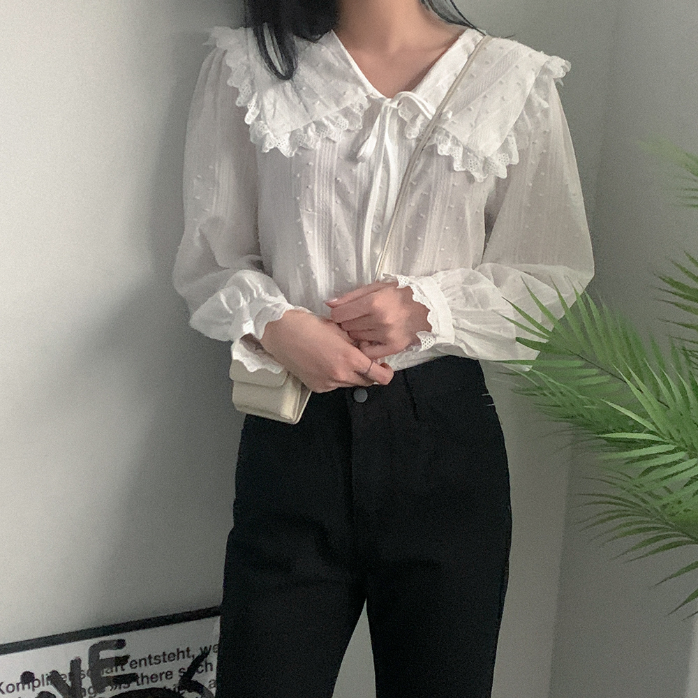 코스틴_레이스_카라_블라우스