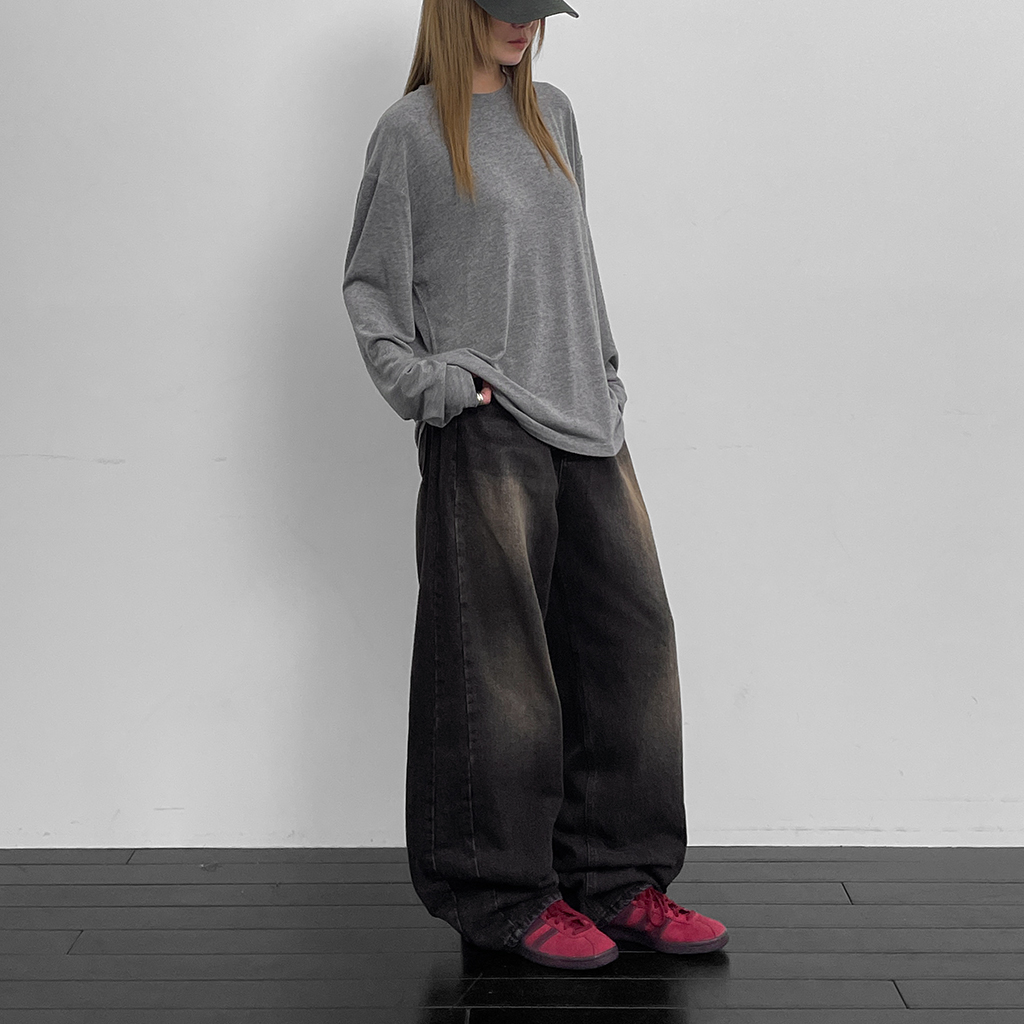 コートワイドバルーンデニムパンツ | ファッション通販サイト NUGU