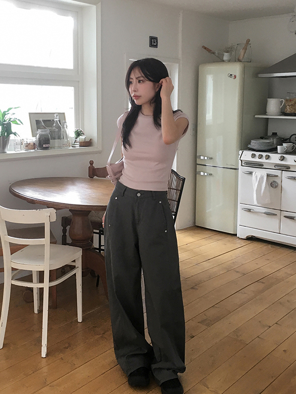 ポケットスリットワイドチノパンツ | ファッション通販サイト NUGU