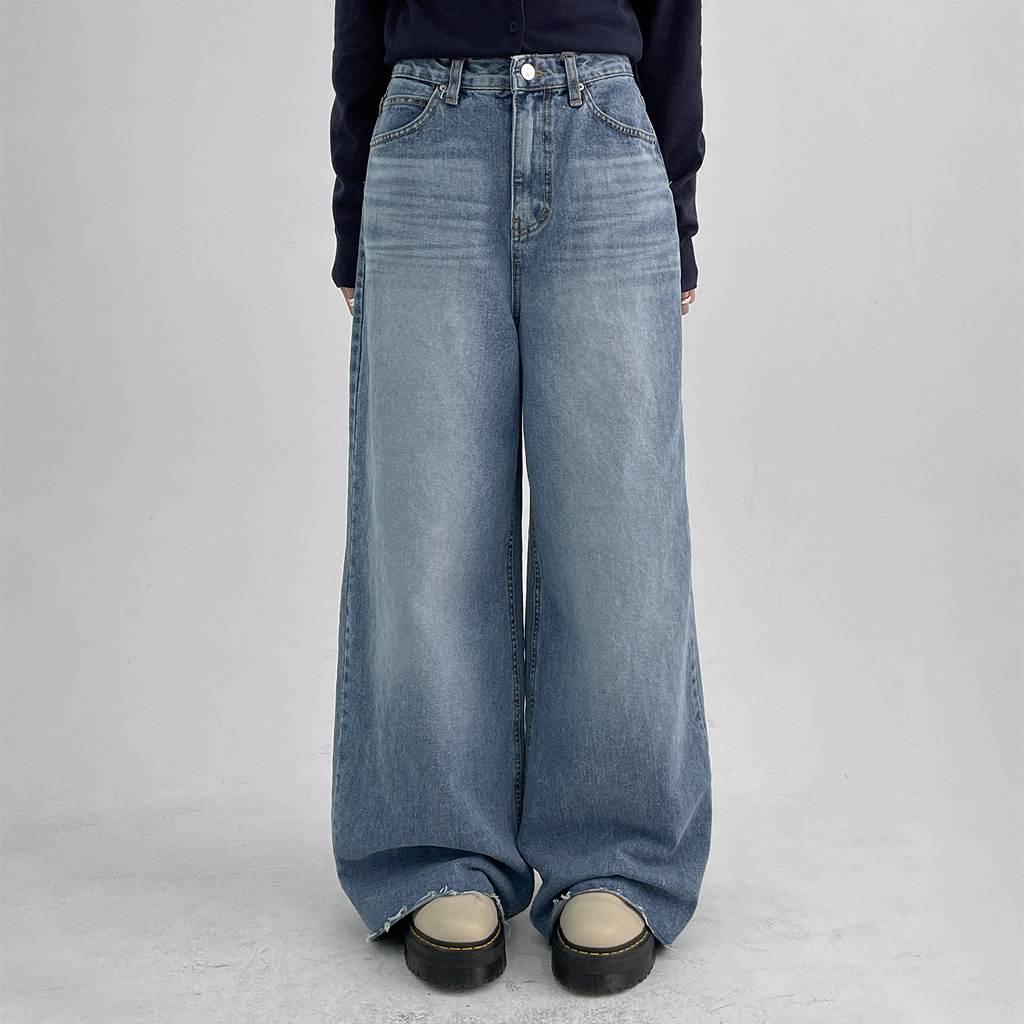pan ワイドデニムパンツ テンニアワイドデニムパンツ | ファッション通販サイト NUGU