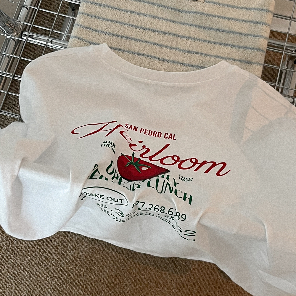 tumugu: OuiプリントオーバーサイズTシャツ ライトグレイ Song♪Song♪ Tシャツ ライトグレー | tutee