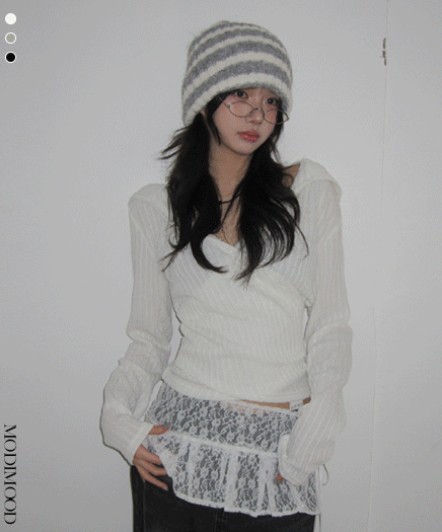 ラップフードパーカー