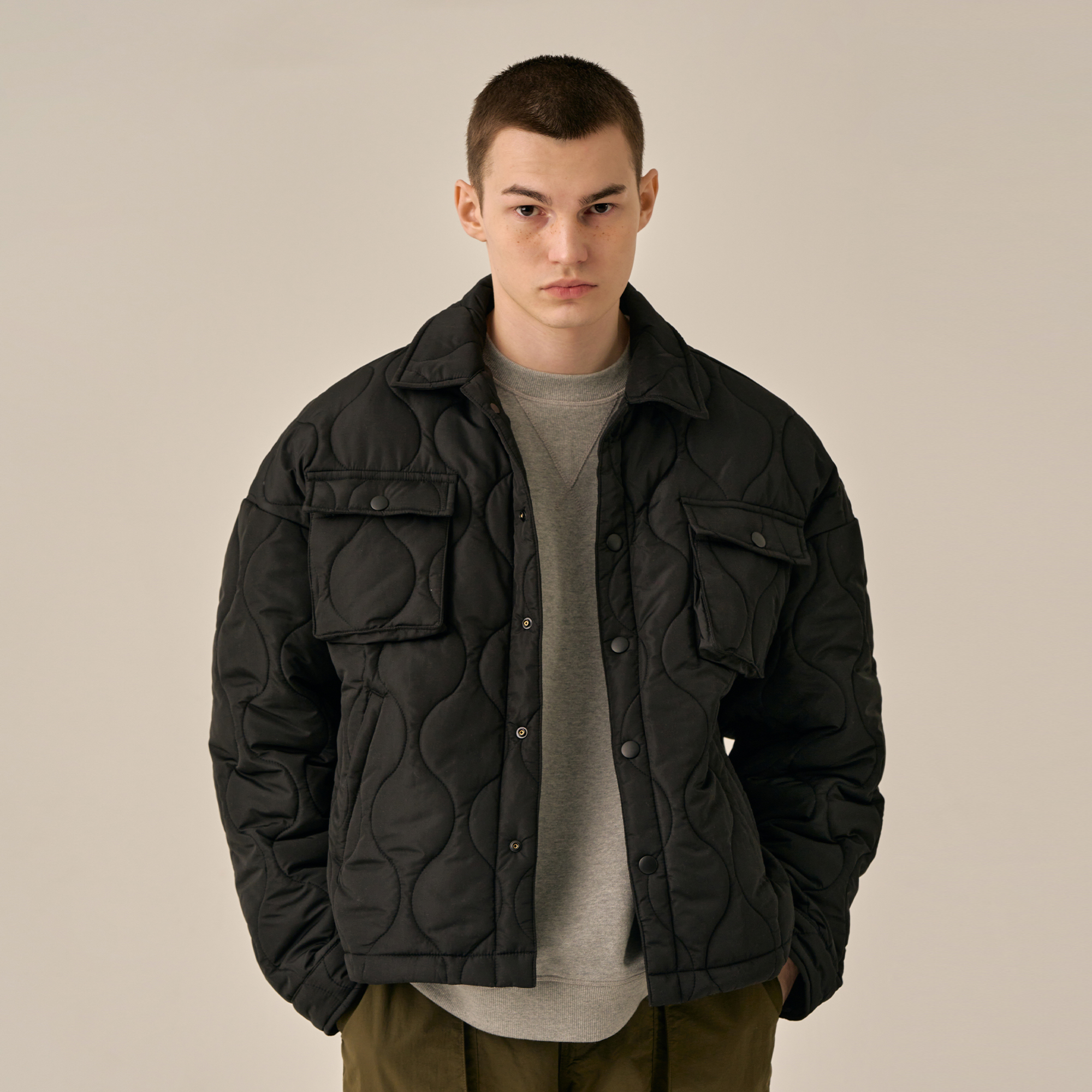 Oversized Fit Shirring MA-1 Jacket | ファッション通販サイト NUGU