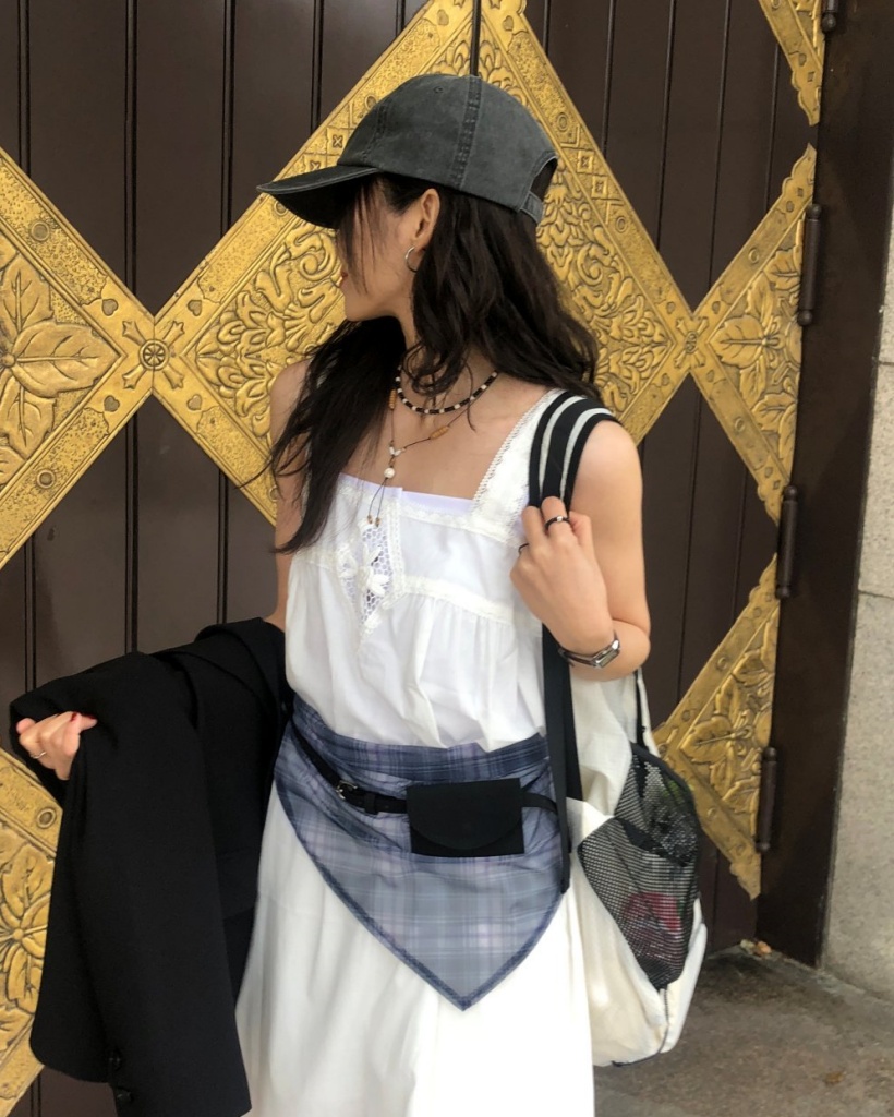 レイヤードチェックスカーフ | ファッション通販サイト NUGU