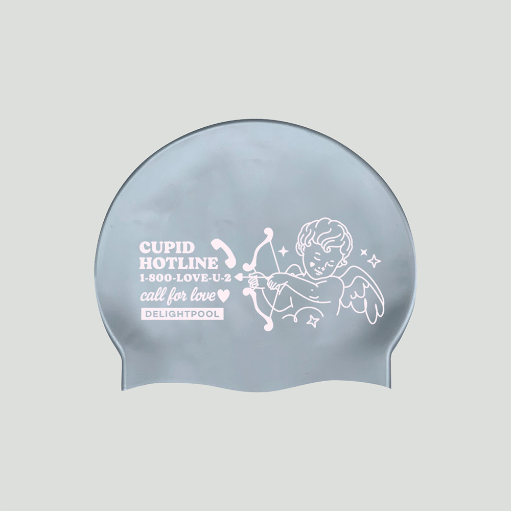 Cupid Hotline : Archer Swim Cap - Silver