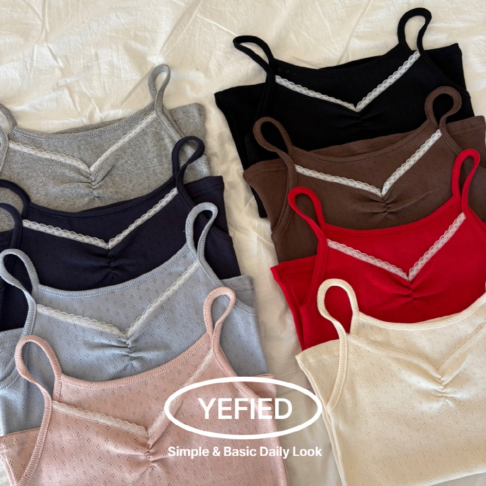 [セット可能]パンチングレースノースリーブ＆カーディガン