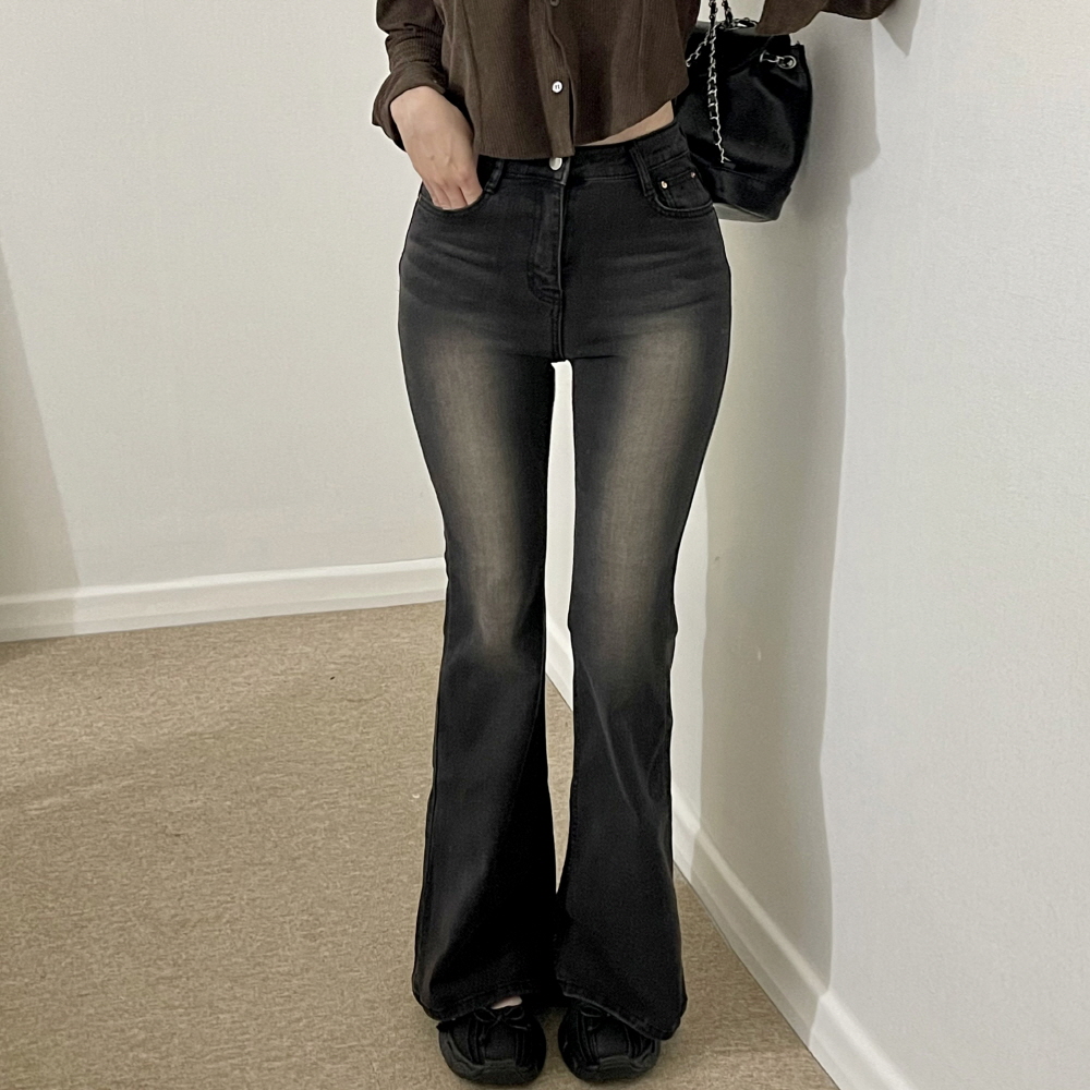 MOUSSY ハイウエスト ブーツカットデニム MOUSSY ハイウエスト ブーツカットデニム パンツ