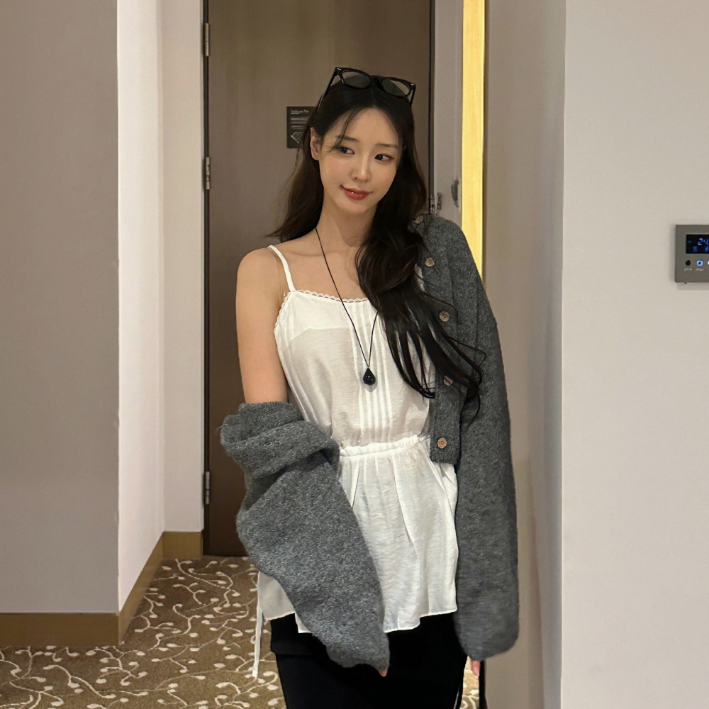 ソフトラウンドウールニットカーディガン