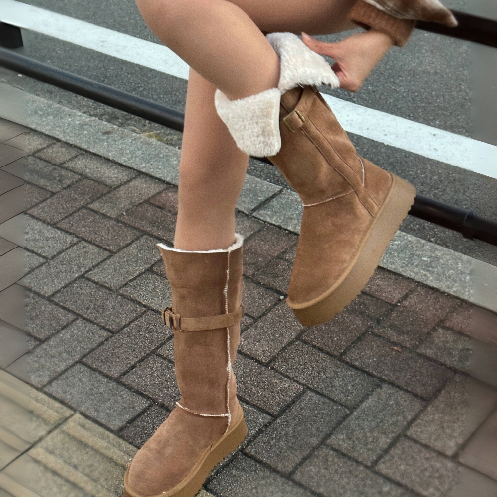 YELLO ロングムートンブーツ yello ロングブーツムートンMAGNOLIA LONG BOOTS