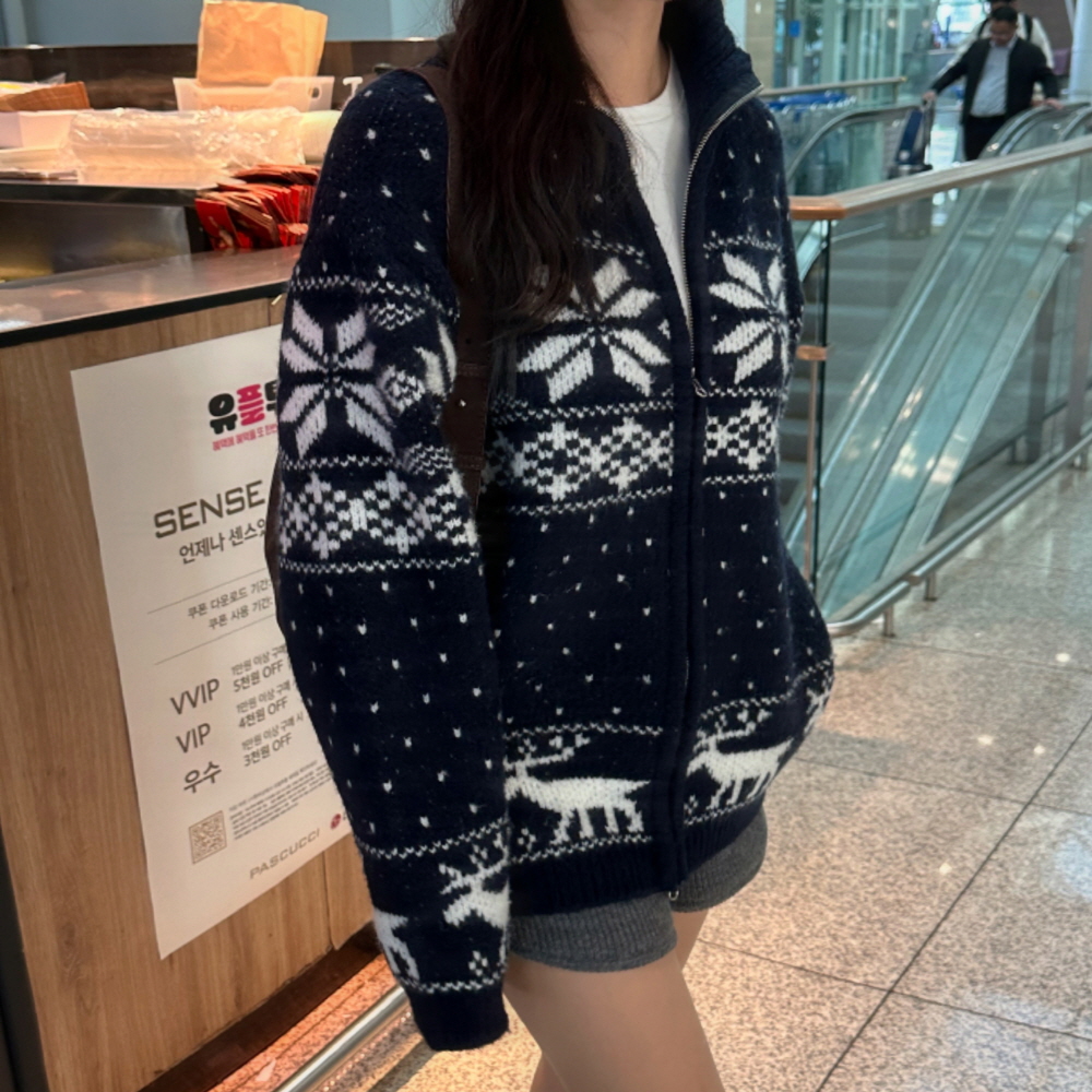 ノルディック柄2WAYカーディガン | ファッション通販サイト NUGU