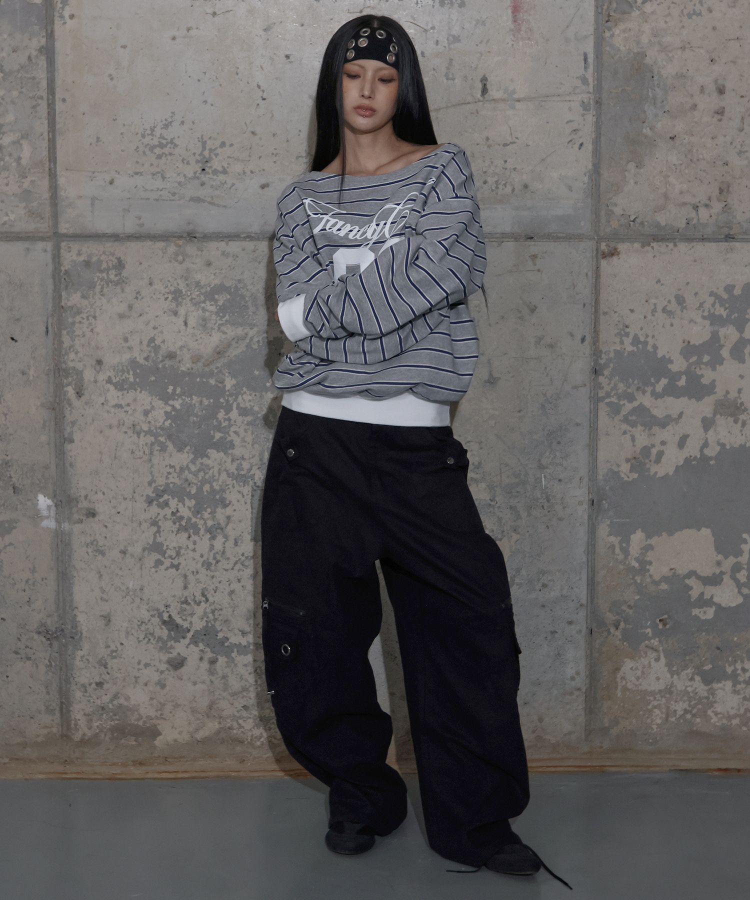 CROSS POCKET CARGO PANTS (BLACK) F25ZD976 | ファッション通販サイト