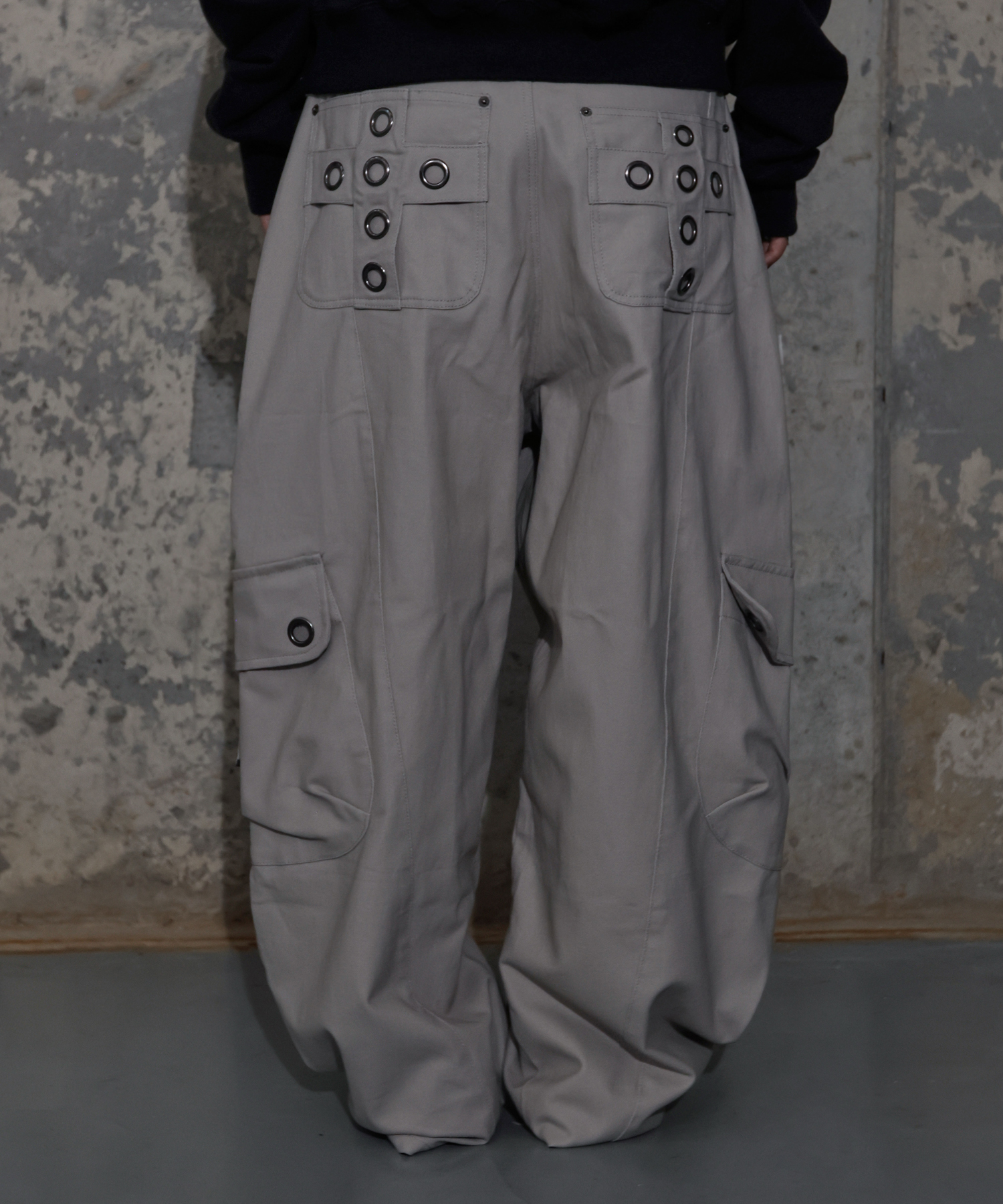 CROSS POCKET CARGO PANTS (PINK BEIGE) F25ZD976