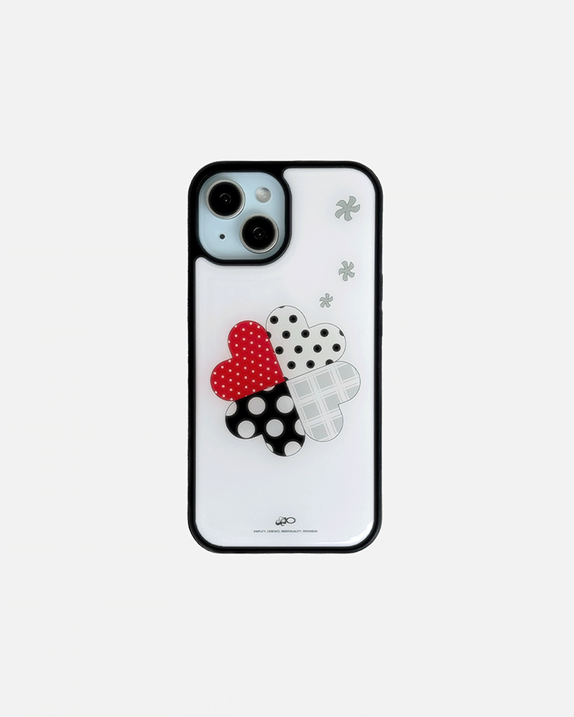 スマホケース piece of heart (red)