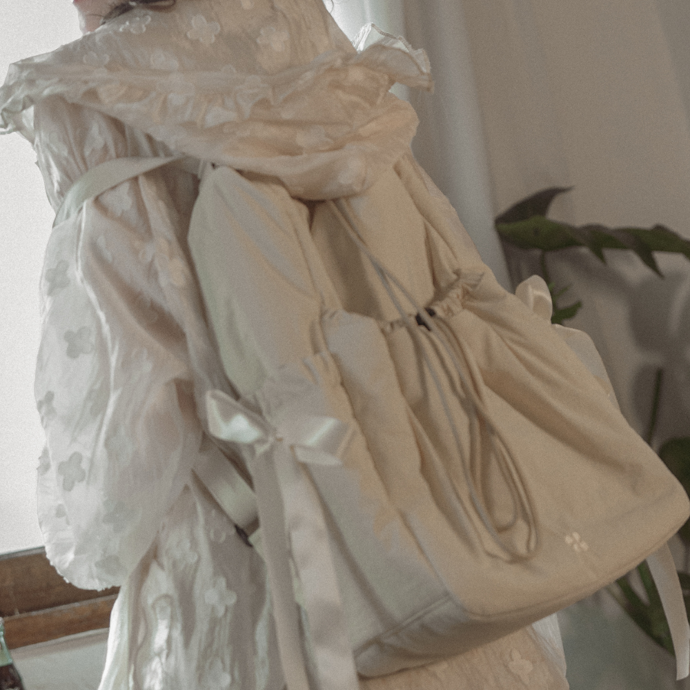 KIKI · Ribbon Backpack / cream | ファッション通販サイト NUGU