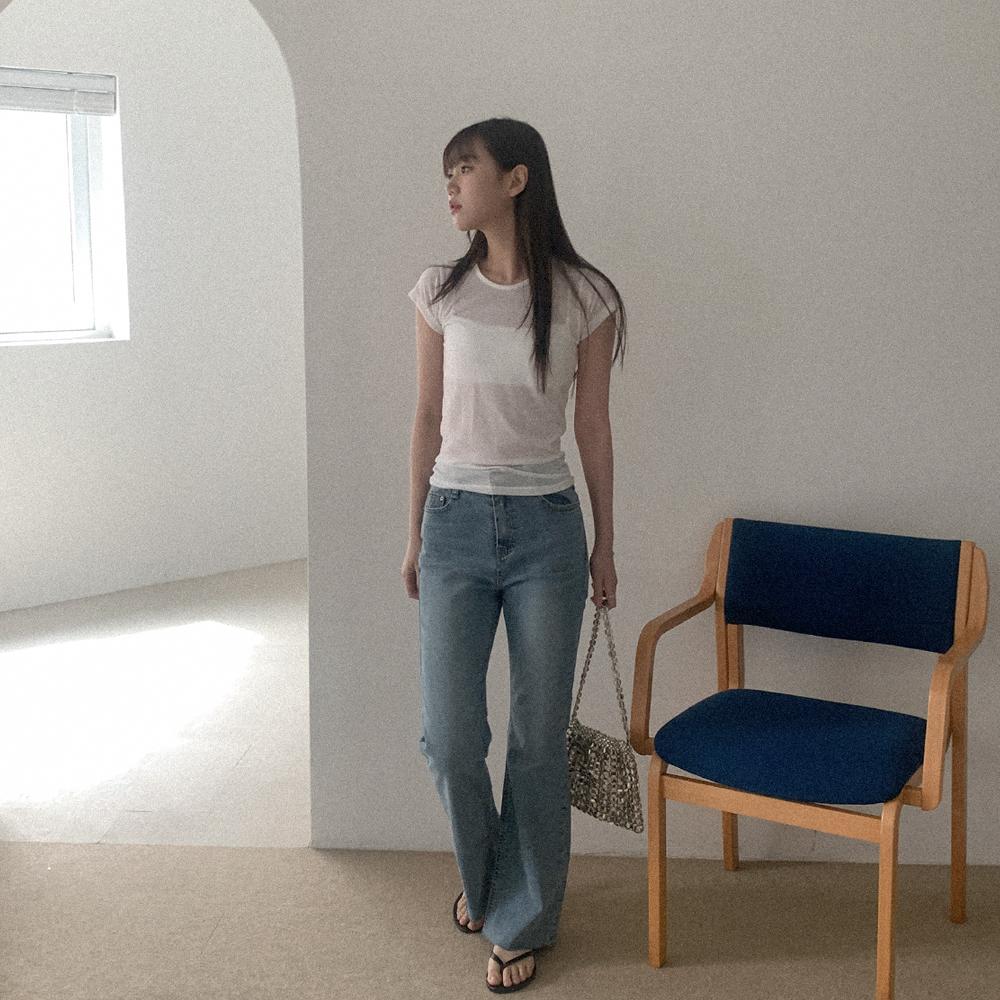 ブーツカット ローデニムステッチブーツカットパンツ | ファッション通販