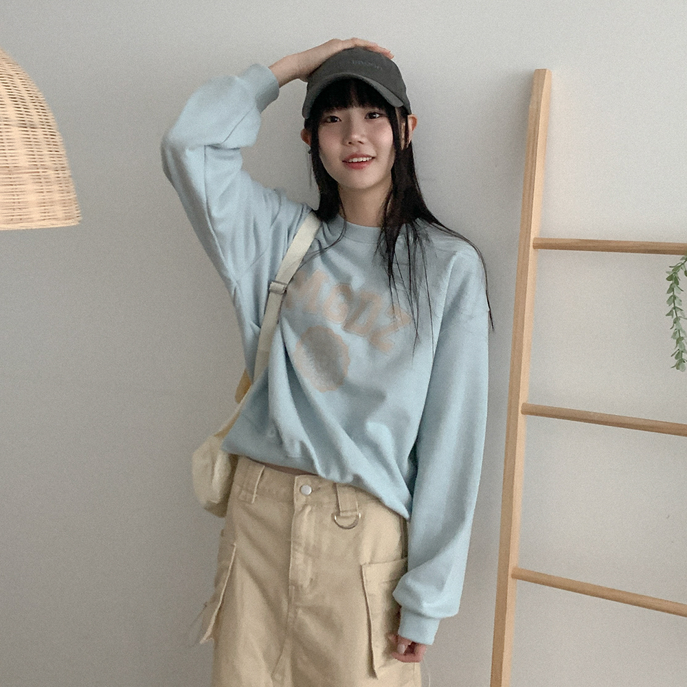 コットンレタリングスウェット