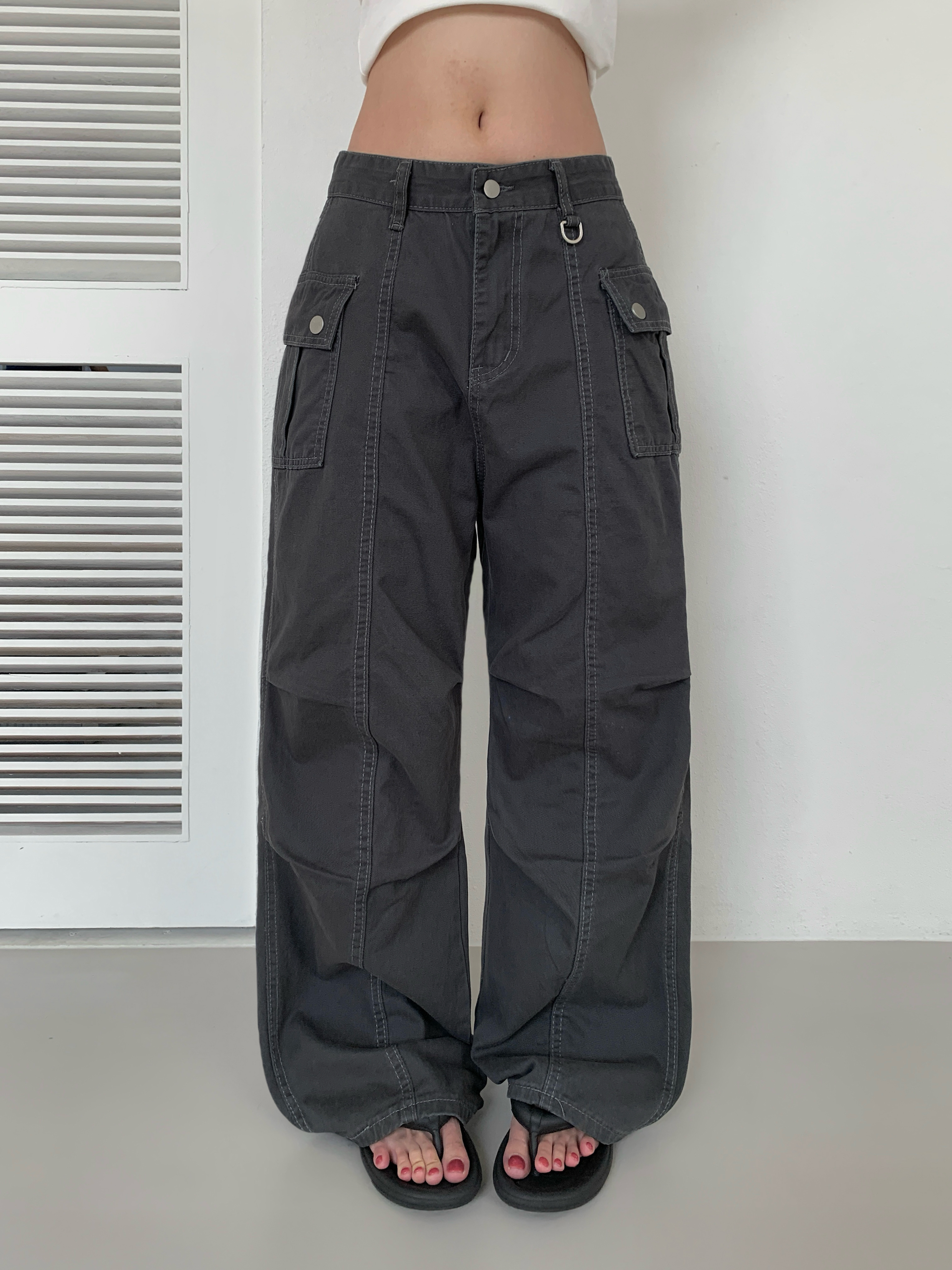 カーゴワイドタック入リチノパンツ