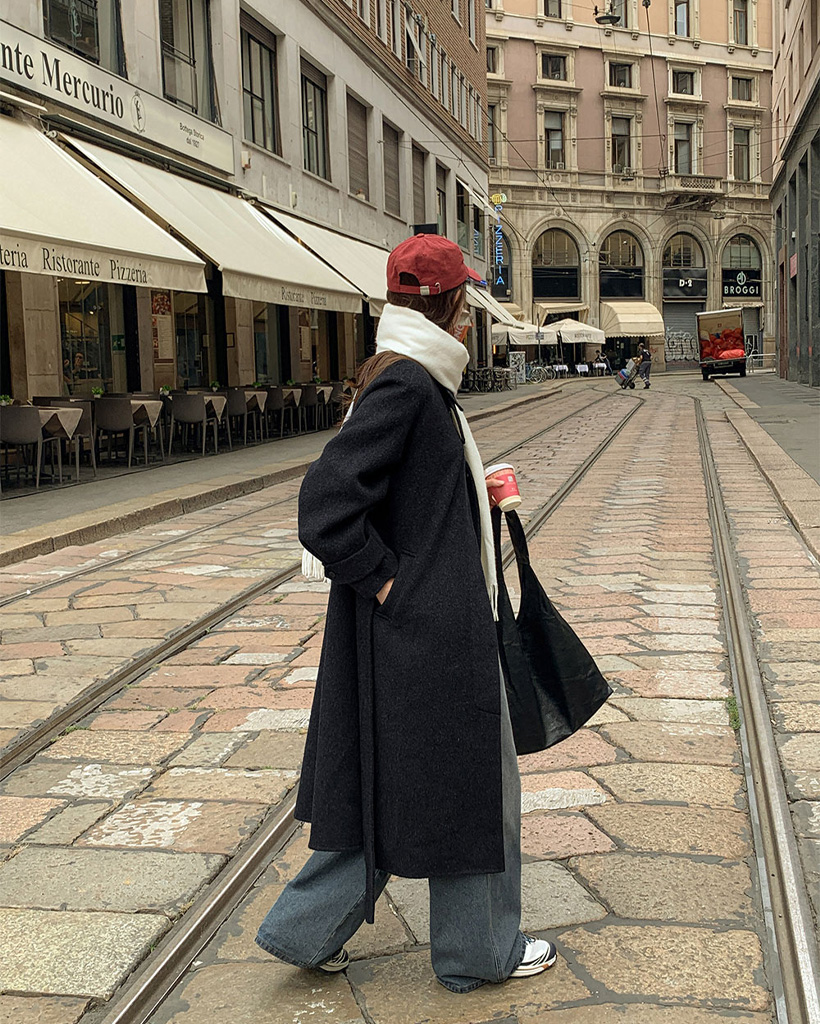 2color)プレミアムウールハンドメイドロングコート | ファッション通販