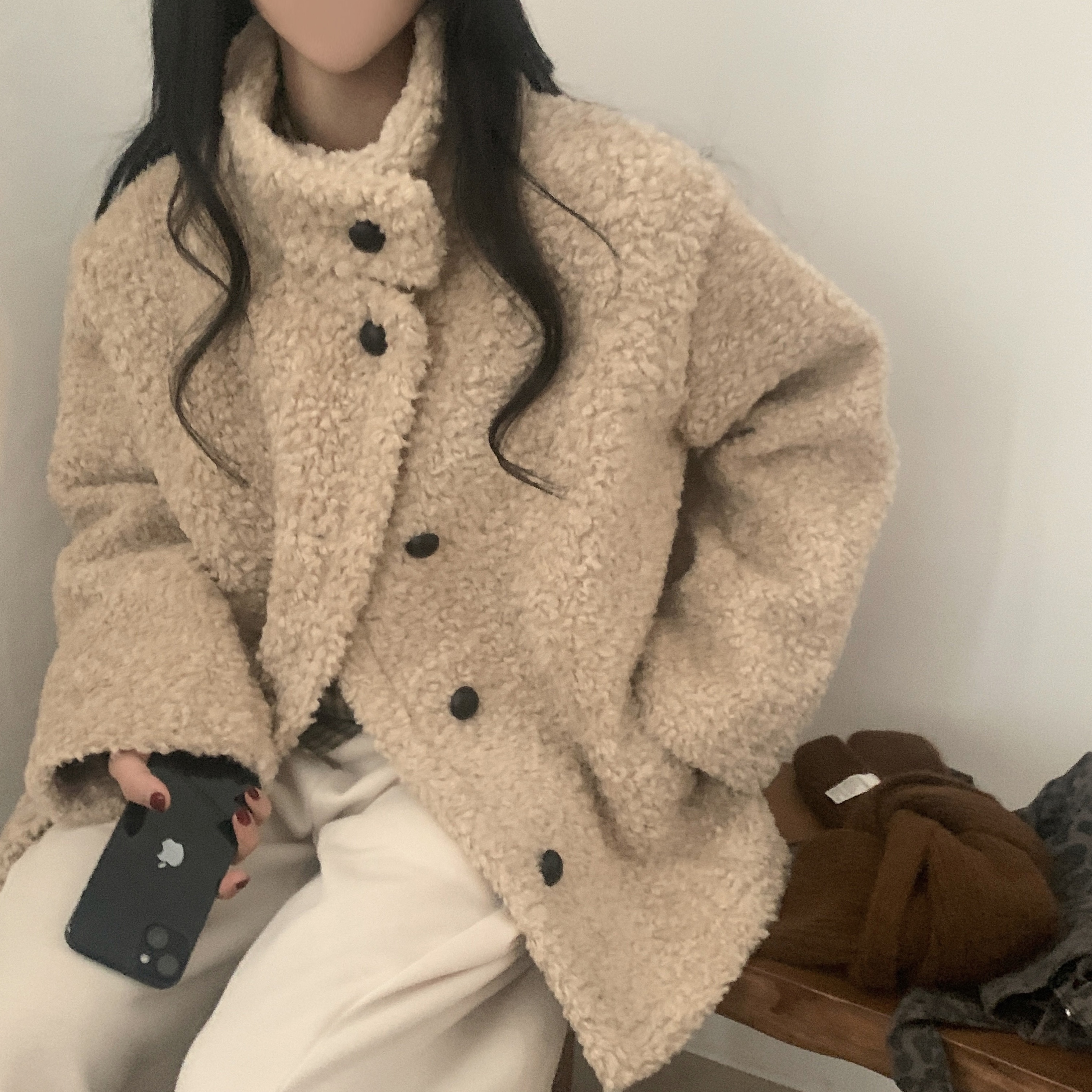 値下げしました⭐︎ムートンコート　ロング　ベージュ　フリンジ 値下げしました⭐︎ムートンコート ロング ベージュ フリンジ