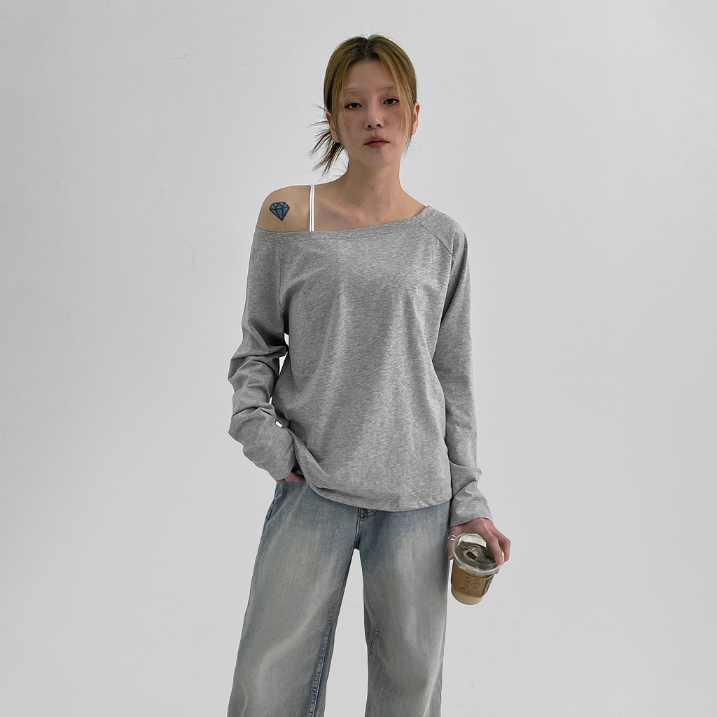 テンポリングベーシックオフショルダーロングファルティー