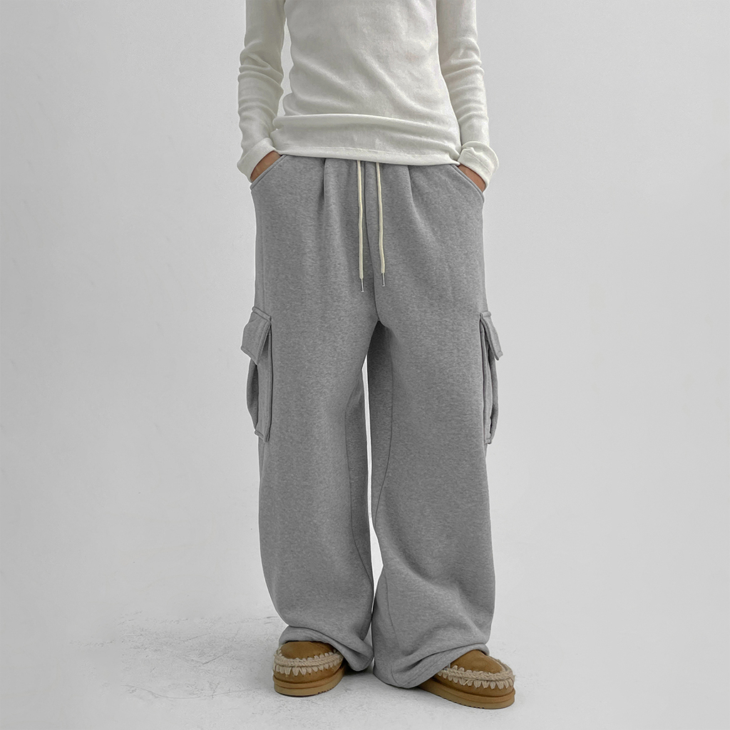 トレン起毛バンディングカーゴツウェイパンツ