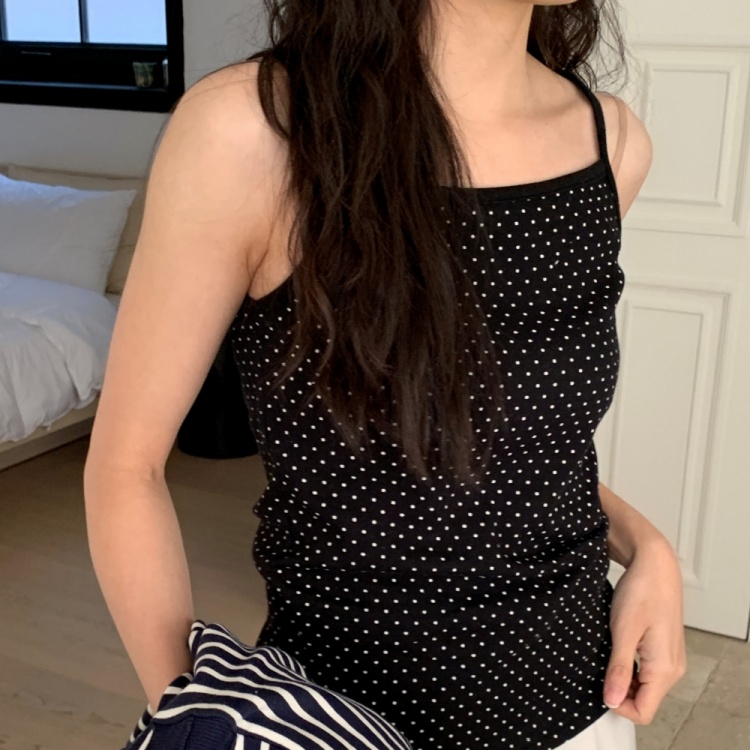 ドットレイヤードキャミソール